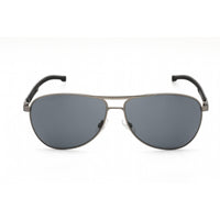 Hugo Boss Men's Sunglasses - Black Ruthenium Rectangular Frame | 1199/N/S 0SVK IR ,