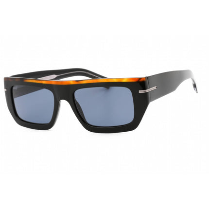 Hugo Boss Men's Sunglasses - Blue Lens Black Havana Rectangular | BOSS 1502/S 0I62 KU ,