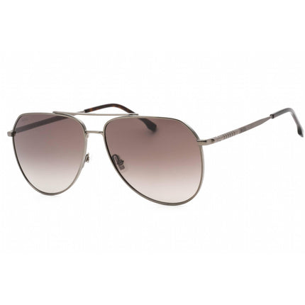 Hugo Boss Men's Sunglasses - Brown Shaded Lens Dark Ruthenium | BOSS 1447/S KJ1 DK ,