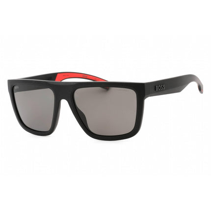 Hugo Boss Men's Sunglasses - Grey Lens Matte Black Plastic Frame | BOSS 1451/S 0003 M9 ,