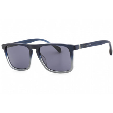 Hugo Boss Men's Sunglasses - Grey Lens Matte Blue Pattern Frame | BOSS 1082/S 026O IR ,