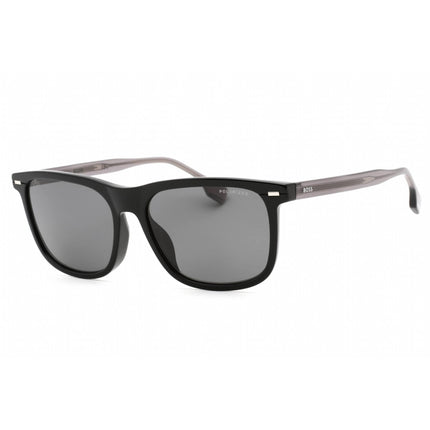 Hugo Boss Men's Sunglasses - Grey Polarized Lens Black Frame | BOSS 1402/F/S 0807 M9 ,
