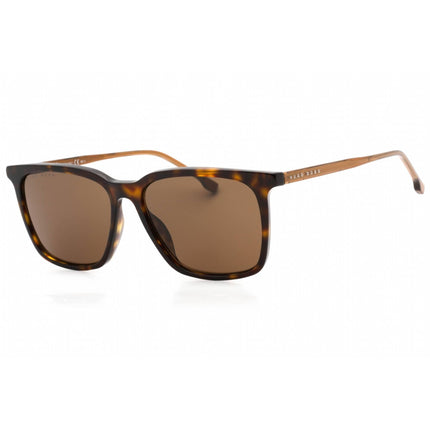 Hugo Boss Men's Sunglasses - Havana Plastic Rectangular Frame | BOSS 1086/S/IT 0086 70 ,