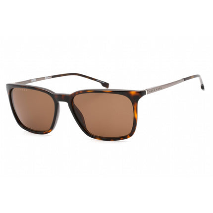 Hugo Boss Men's Sunglasses - Havana Rectangular Plastic/Metal Frame | BOSS 1183/S 0086 ,