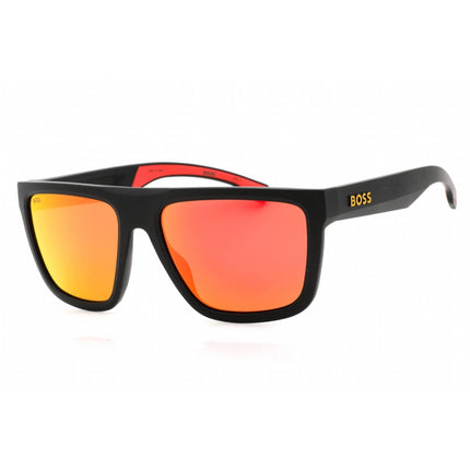 Hugo Boss Men's Sunglasses - Matte Black yellow Plastic Frame | BOSS 1451/S 0PGC UZ ,
