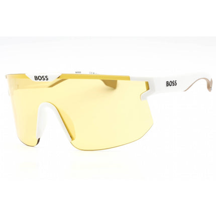Hugo Boss Men's Sunglasses - Matte White Shield Plastic Frame | BOSS 1500/S 06HT HO ,