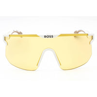 Hugo Boss Men's Sunglasses - Matte White Shield Plastic Frame | BOSS 1500/S 06HT HO ,