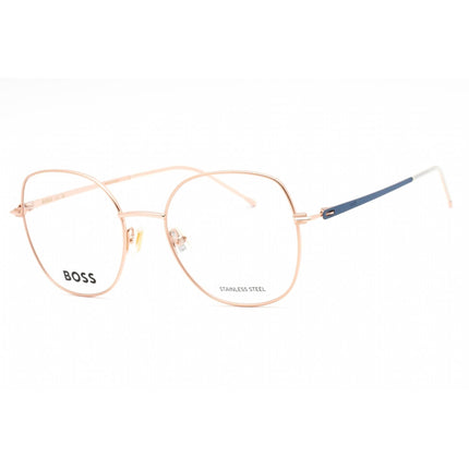 Hugo Boss Women's Eyeglasses - Gold Blue Full Rim Square Frame | BOSS 1529 0LKS 00 ,