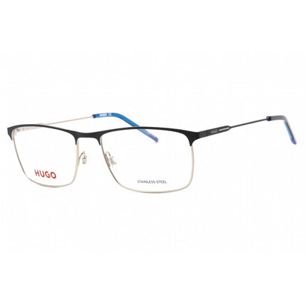 Hugo Men's Eyeglasses - Blue Ruthenium Full Rim Rectangular Frame | HG 1182 0KU0 00 ,