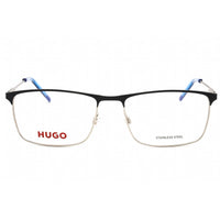 Hugo Men's Eyeglasses - Blue Ruthenium Full Rim Rectangular Frame | HG 1182 0KU0 00 ,