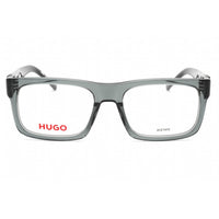 Hugo Men's Eyeglasses - Clear Lens Grey Plastic Square Shape Frame | HG 1257 0KB7 00 ,