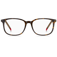 Hugo Men's Eyeglasses - Havana Rectangular Acetate Frame Demo Lens | HG 1171 086 ,