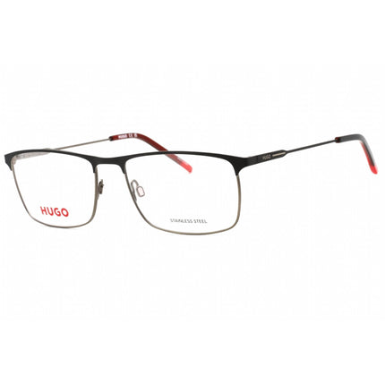 Hugo Men's Eyeglasses - Matte Black Dark Ruthenium Rectangular Frame | HG 1182 0RZZ 00 ,