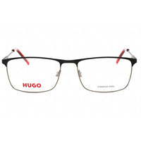 Hugo Men's Eyeglasses - Matte Black Dark Ruthenium Rectangular Frame | HG 1182 0RZZ 00 ,