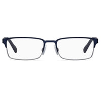 Hugo Men's Eyeglasses - Matte Blue Ruthenium Metal Rectangular Frame | HG0136 0KU0 ,