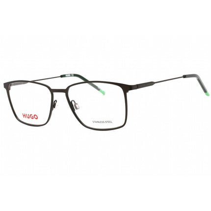 Hugo Men's Eyeglasses - Ruthenium Black Full Rim Rectangular Frame | HG 1181 0SVK 00 ,