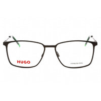 Hugo Men's Eyeglasses - Ruthenium Black Full Rim Rectangular Frame | HG 1181 0SVK 00 ,