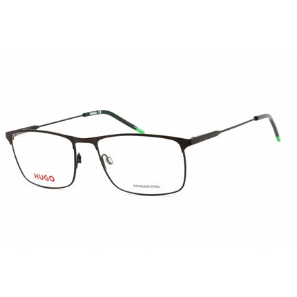 Hugo Men's Eyeglasses - Ruthenium Black Full Rim Rectangular Frame | HG 1182 0SVK 00 ,