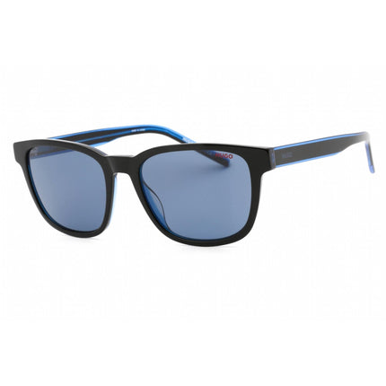 HUGO Men's Sunglasses - Black Blue Square Plastic Full Rim Frame | HG 1243/S 0D51 KU ,