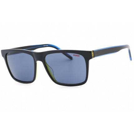 HUGO Men's Sunglasses - Blue Yellow Square Plastic Full Rim Frame | HG 1242/S 0DCD KU ,