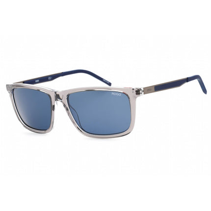 Hugo Men's Sunglasses - Grey Crystal Plastic Full Rim Square Frame | HG 1139/S 0CBL KU ,
