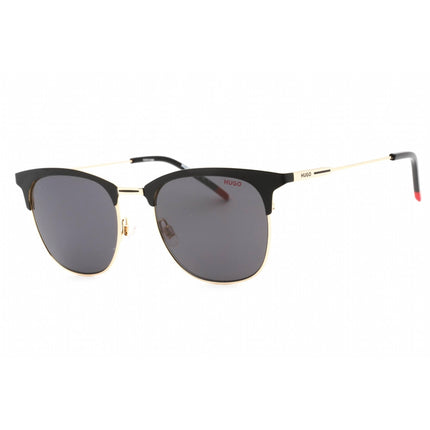HUGO Men's Sunglasses - Grey Lens Matte Black Gold Square Frame | HG 1208/S 0I46 IR ,