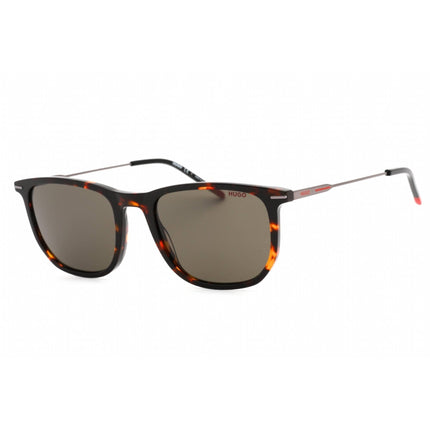 Hugo Men's Sunglasses - Havana Full Rim Square Frame Clear Lens | HG 1204/S 0086 IR ,