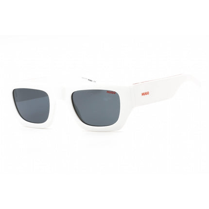 Hugo Men's Sunglasses - White Plastic Full Rim Rectangular Frame | HG 1252/S 0VK6 IR ,