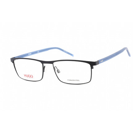 HUGO Unisex Eyeglasses - Matte Blue Metal Rectangular Full Rim Frame | HG 1026 0FLL 00 ,