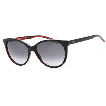 Hugo Women's Sunglasses - Black Red Plastic Full Rim Cat Eye Frame | HG 1006/S 0OIT 9O ,