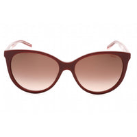 Hugo Women's Sunglasses - Burgundy Pink Full Rim Cat Eye Frame | HG 1006/S 00T5 HA ,