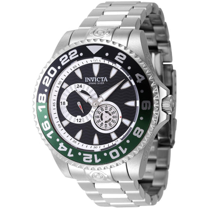 Invicta Men's Automatic Watch - Pro Diver Black Dial Silver Tone Bracelet | 47301 ,