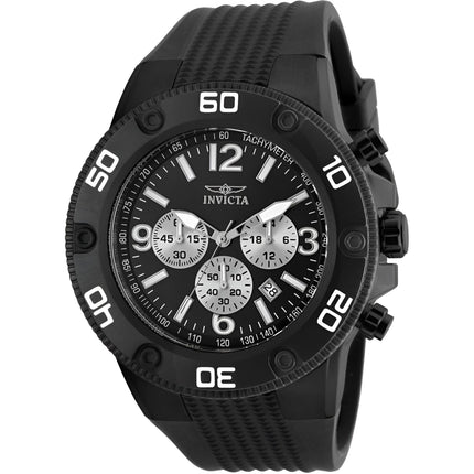 Invicta Men's Chronograph Watch - Pro Diver Black and Silver Dial Strap Date | 20274 ,