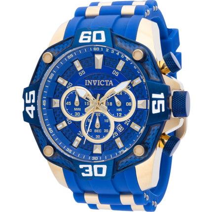 Invicta Men's Chronograph Watch - Pro Diver Blue and Gold Tone Dial Strap | 40864 ,