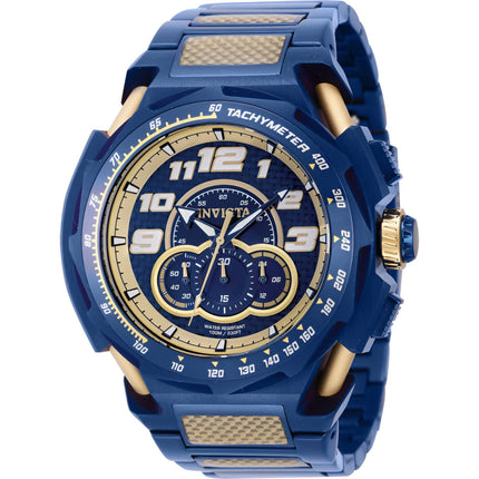 Invicta Men's Chronograph Watch - S1 Rally Blue and Yellow Gold Bracelet | 43795 ,