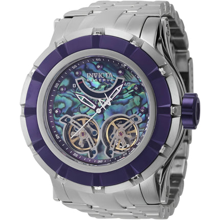 Invicta Men's Diamond Watch - Reserve S1 Automatic Silver Tone and Purple Case | 43228 ,
