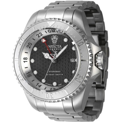 Invicta Men's GMT Watch - Reserve Hydromax Automatic Black Dial Bracelet | 45915 ,