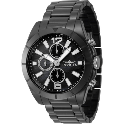 Invicta Men's Quartz Watch - Ceramics Chronograph Black Mother of Pearl Dial | 47320 ,
