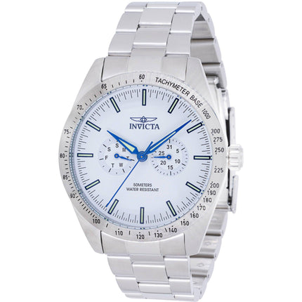 Invicta Men's Quartz Watch - Specialty White Dial Stainless Steel Bracelet | 45975 ,