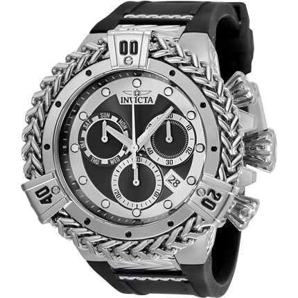 Invicta Men's Watch - Bolt Chronograph Black and Silver Tone Dial Strap Dive | 35577 ,