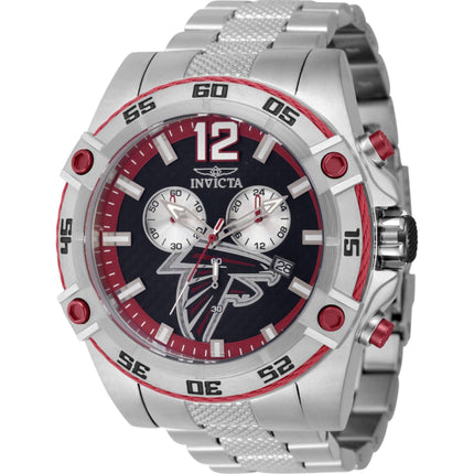 Invicta Men's Watch - NFL Atlanta Falcons Silver Stainless Steel Bracelet | 45433 ,