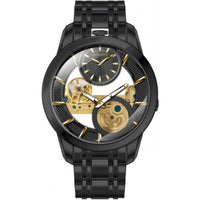 Invicta Men's Watch - Objet D Art Mechanical Skeleton Dial Black Bracelet | 44332 ,