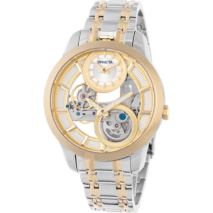 Invicta Men's Watch - Objet D Art Mechanical Skeleton Dial Two Tone Bracelet | 44333 ,