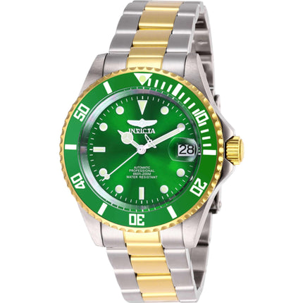 Invicta Men's Watch - Pro Diver Automatic Green Dial Two Tone Steel Bracelet | 28661 ,