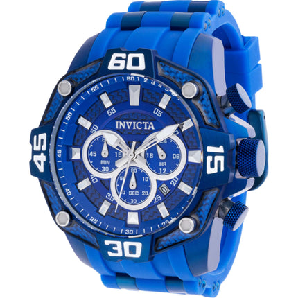 Invicta Men's Watch - Pro Diver Chronograph Blue and Silver Tone Dial Strap | 40858 ,