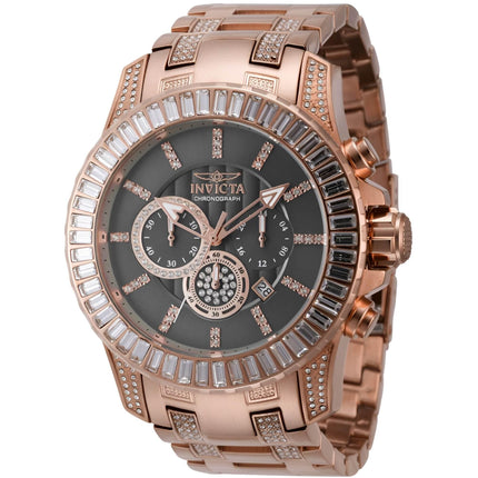 Invicta Men's Watch - Pro Diver Grey Dial Rose Gold and Crystal Bracelet | 44179 ,