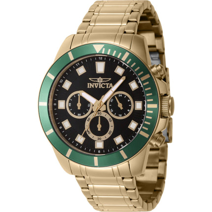 Invicta Men's Watch - Pro Diver Quartz Chronograph Yellow Gold Steel Bracelet | 46043 ,