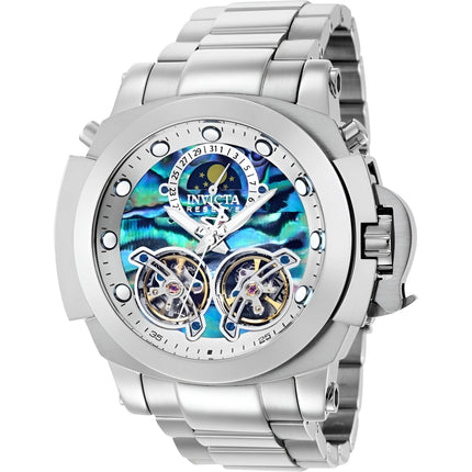 Invicta Men's Watch - Reserve Man of War Automatic Silver Steel Bracelet Date | 36016 ,