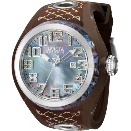 Invicta Men's Watch - Reserve S1 Date White Mother of Pearl Strap Diamond | 43030 ,