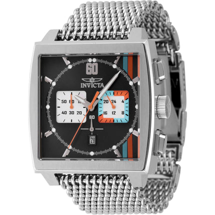 Invicta Men's Watch - S1 Rally Chrono Black and White Dial Silver Bracelet | 47244 ,